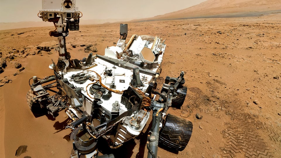 Roboter auf dem Mars.