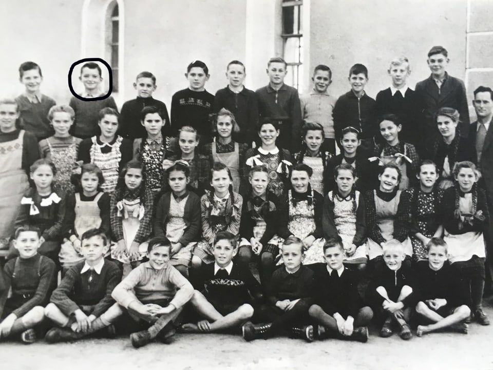 Schulfoto aus dem Jahr 1950