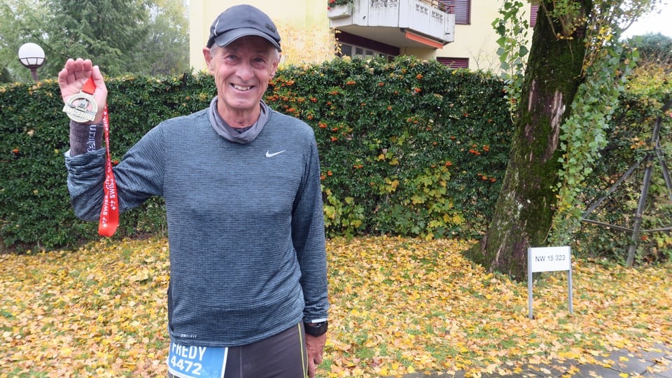 Fredy Peer hat sein Ziel erreicht: Er absolvierte den Halbmarathon in unter zwei Stunden.