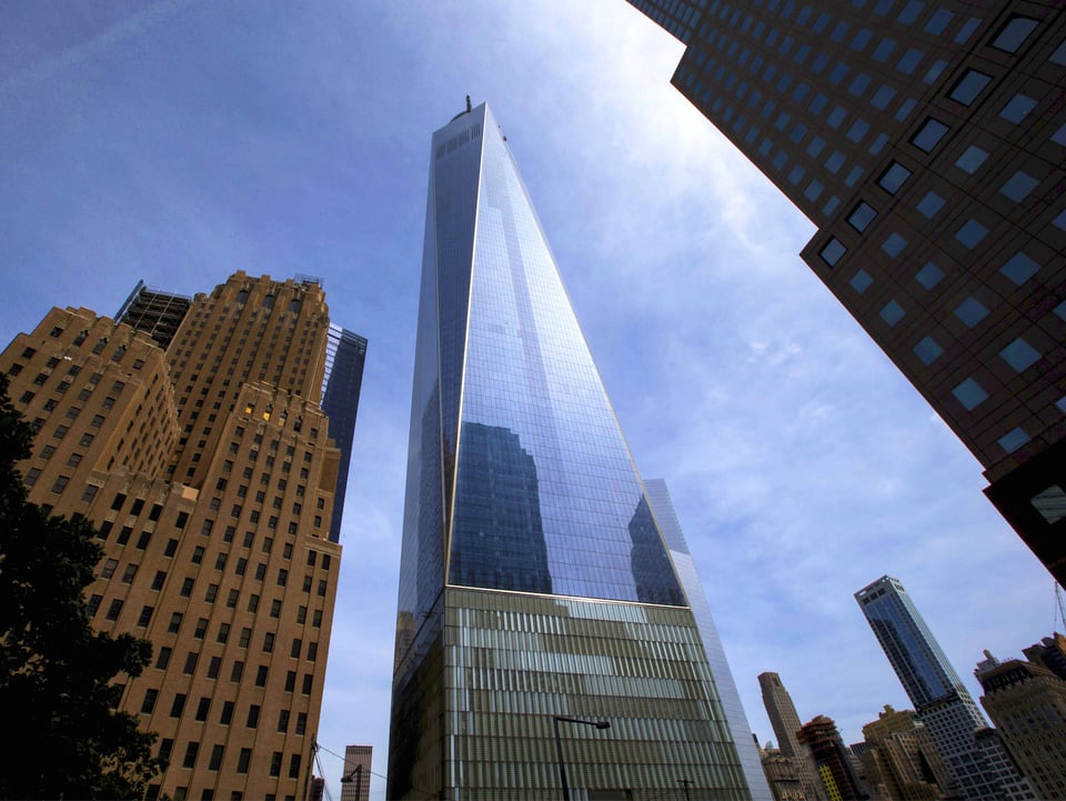 Der Turm des neuen One World Trade Centers.