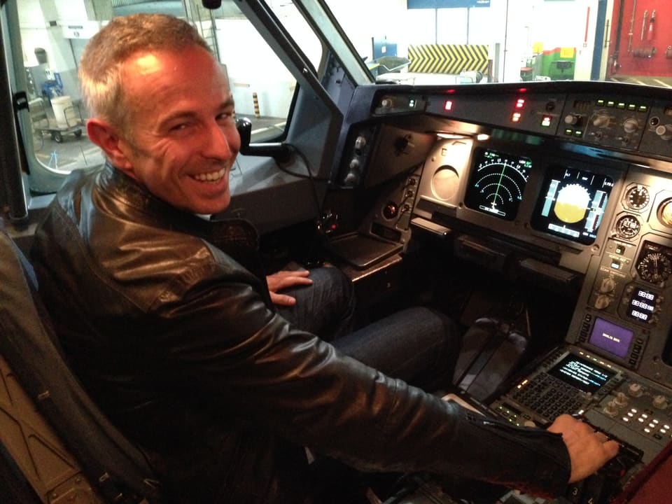 Dani Fohrler in Cockpit