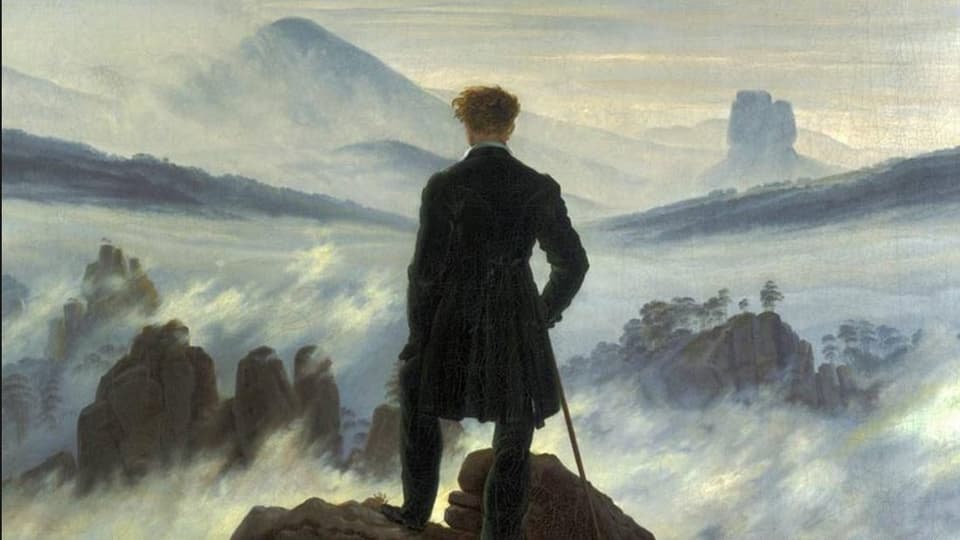 Caspar David Friedrich, Wanderer über dem Nebelmeer)