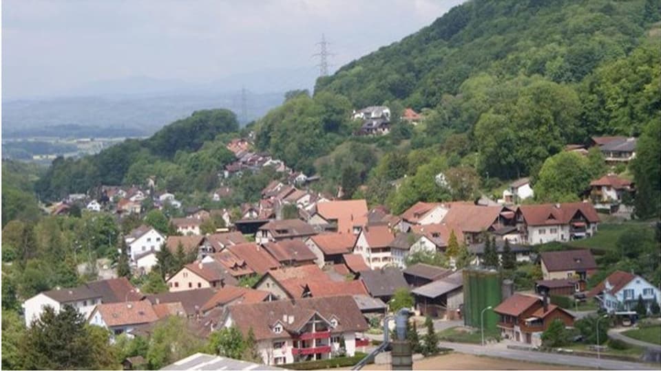 Blick auf die Gemeinde Obermumpf.