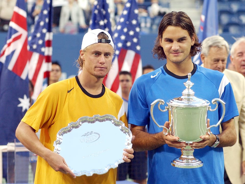 Federer und Hewitt 2004.
