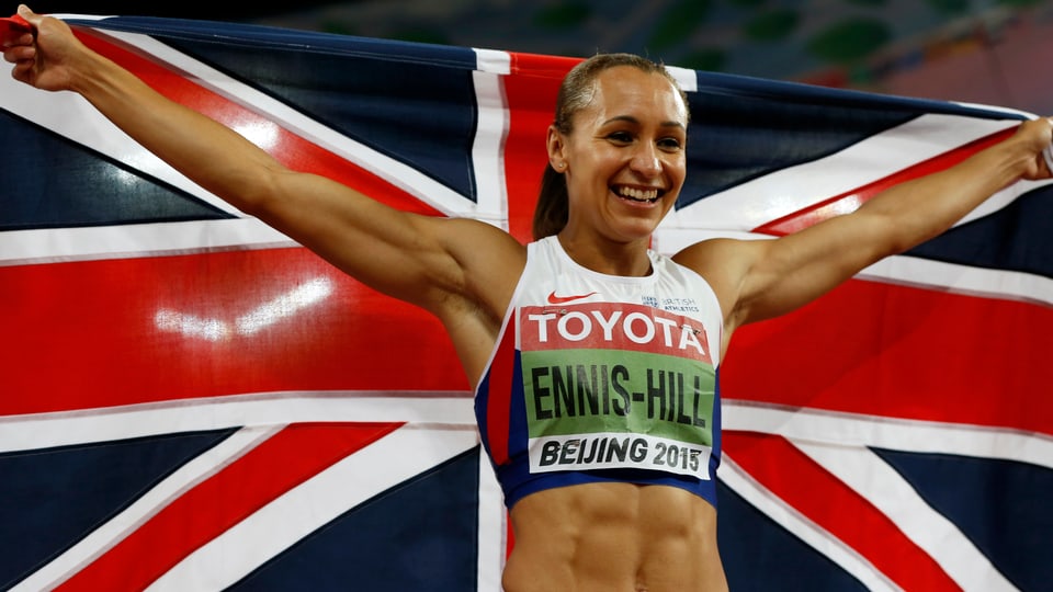 Die britische Weltmeisterin Jessica Ennis-Hill. 
