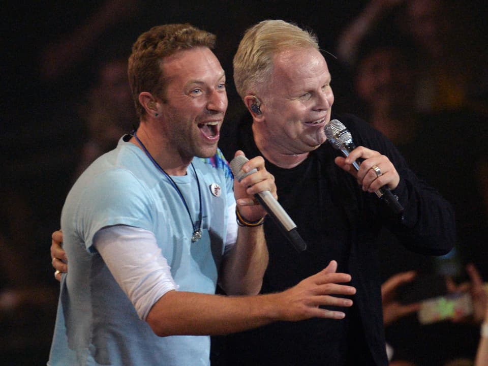 Chris Martin von Coldplay und Herbert Grönemeyer.