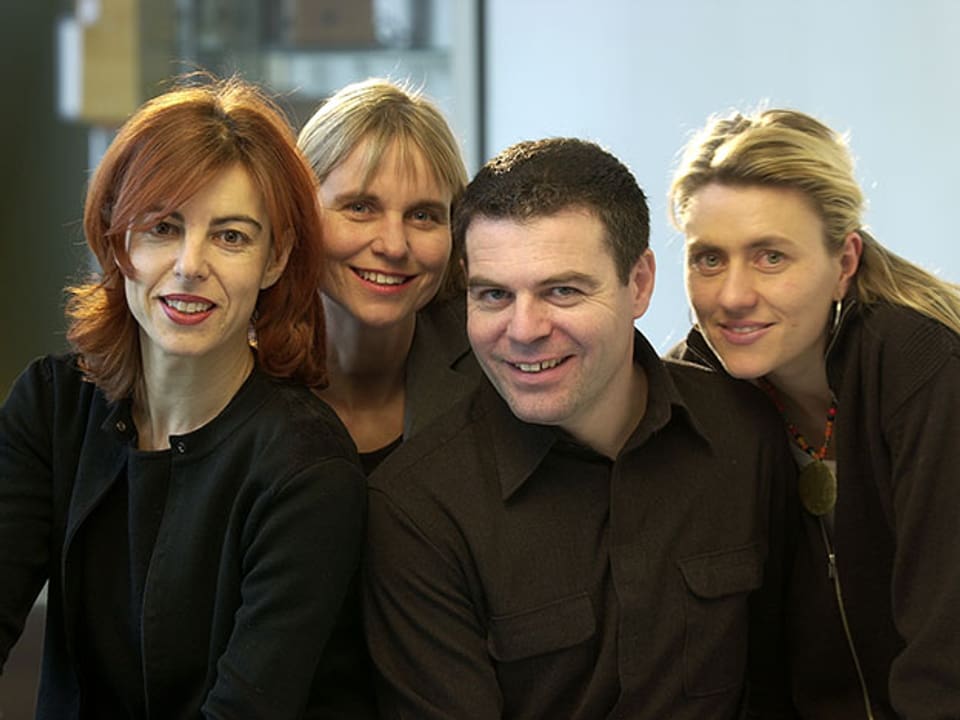 Gruppenbild mit Esther Schneider, Christine Hubacher, Ruedi Josuran und Sandra Schiess.