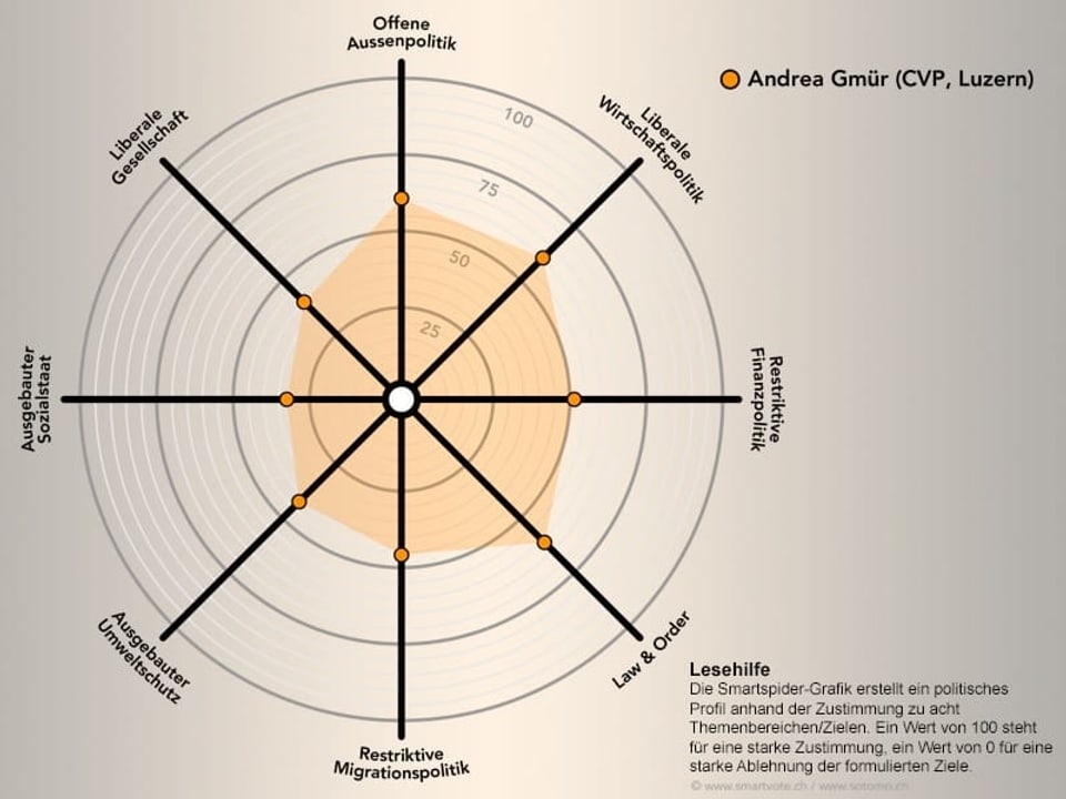 Das politische Profil von Andrea Gmür.