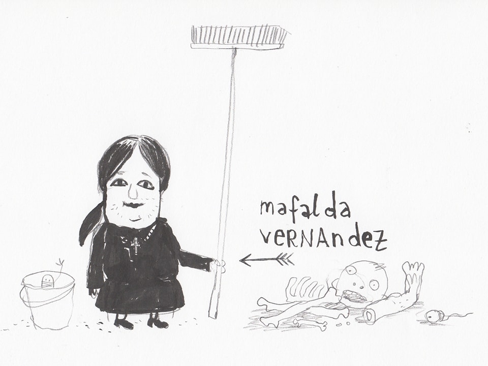 Putzfrau Mafalda Vernandez.