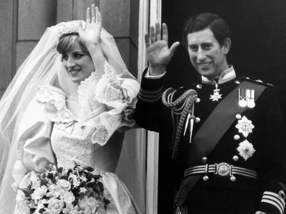 Bild von der Hochzeit von Diana und Charles