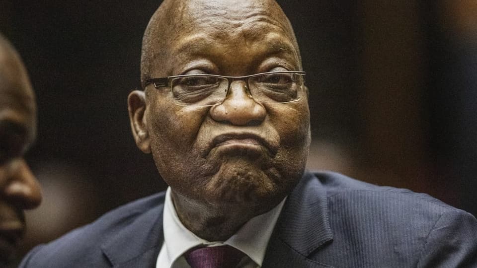 Jacob Zuma beim Gerichtsprozess