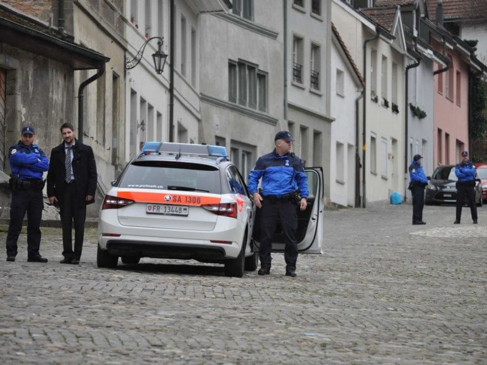 Polizisten in der Altstadt