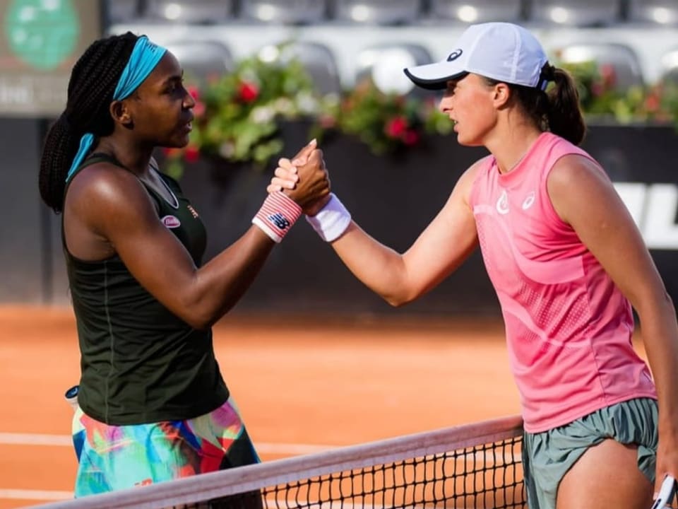 Coco Gauff und Iga Swiatek.