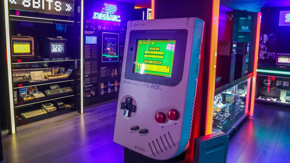 Gameboy in Spielemuseum in Malaga
