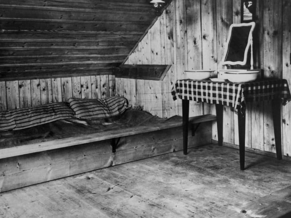 Ein Schlafraum in Niederuzwil 1927