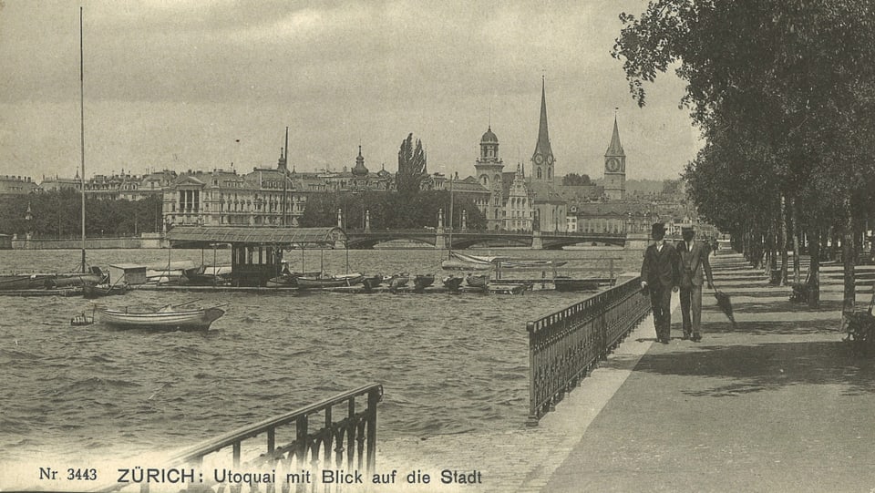 Historische Aufnahme vom alten Zürich.