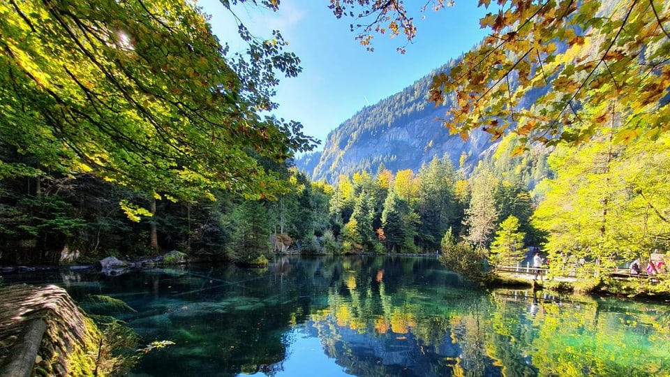 Blausee/BE See spiegelt