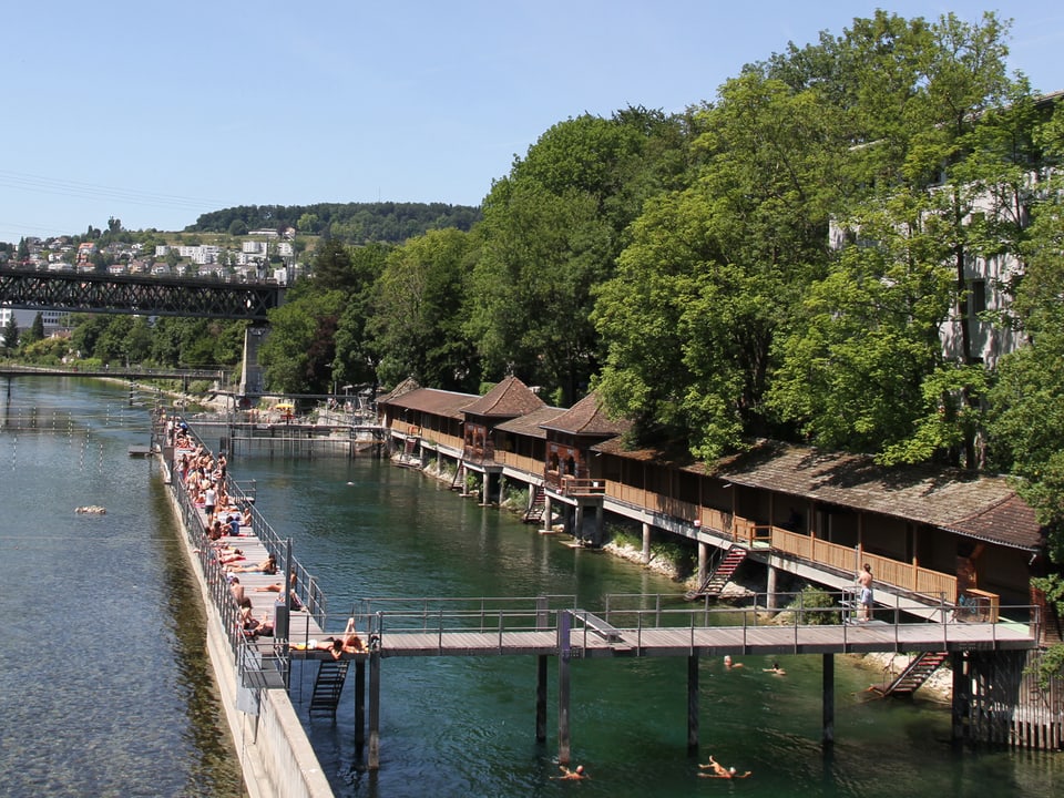 Flussbad «Unterer Letten» in Zürich.