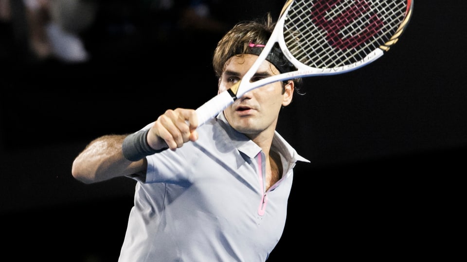 Roger Federer an den Australian Open.