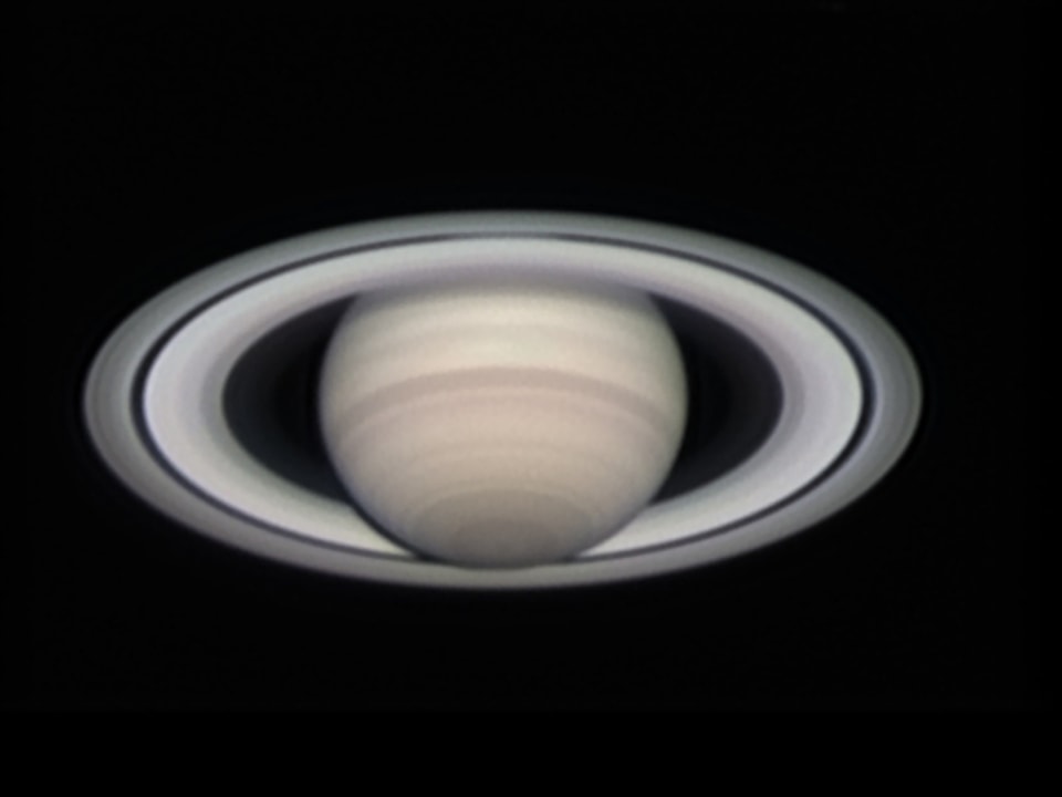 Der Saturn mit seinem Orbit