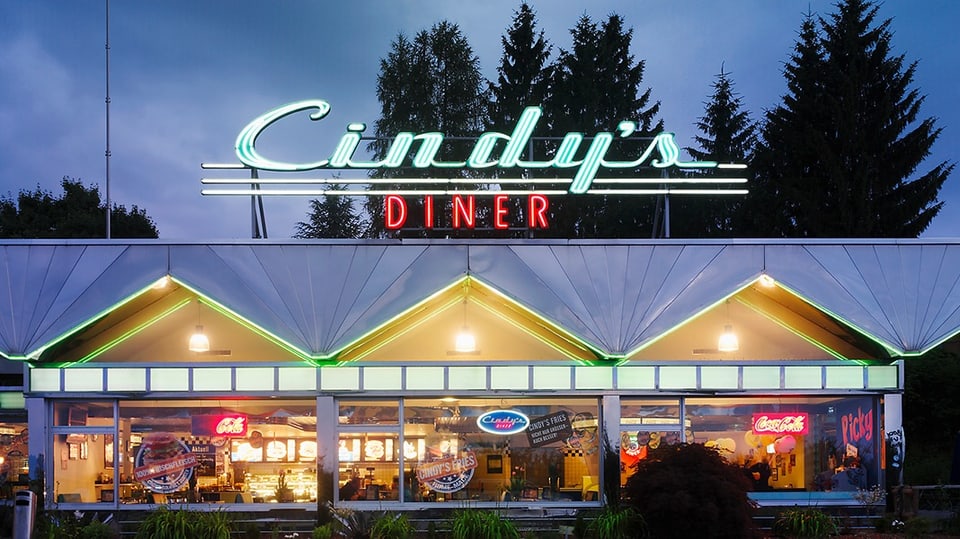 Bild von aussen vom Restaurant «Cindy's Diner»