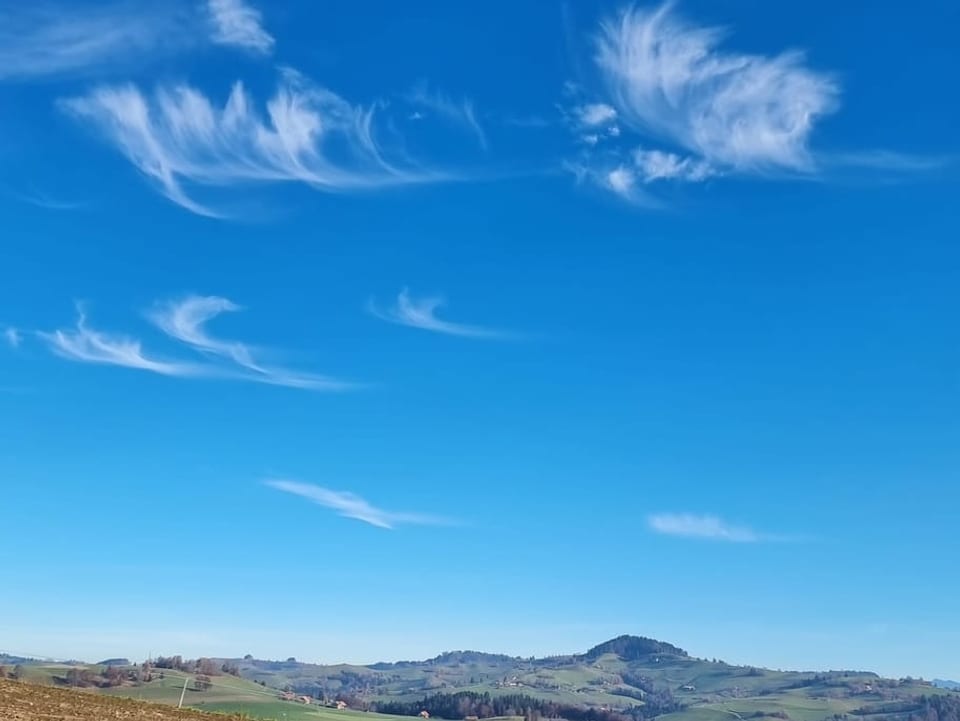 Cirrus uncinus ist eine Unterart der Cirrus-Wolke.