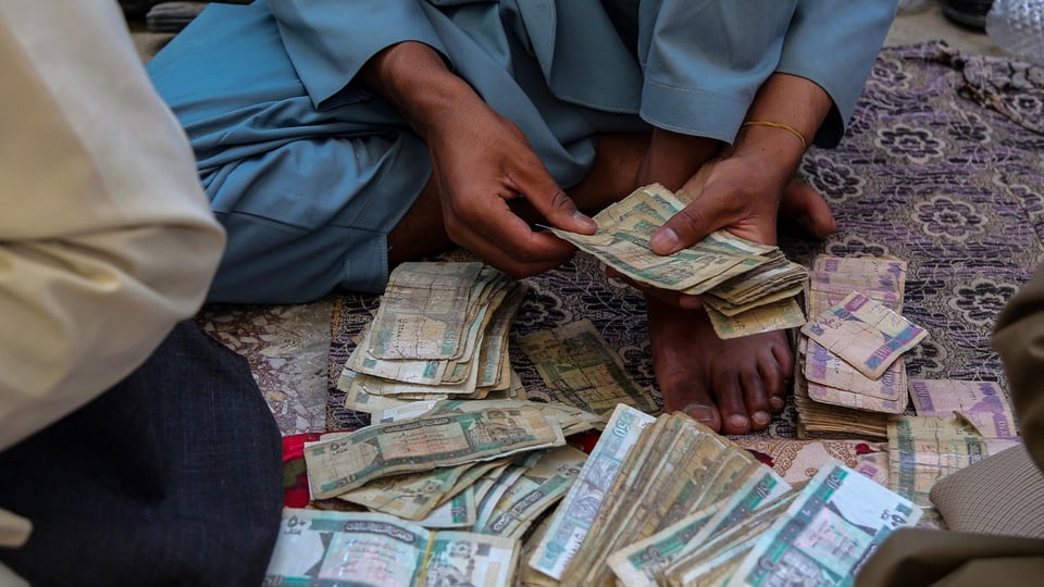 Währungswechsel in Afghanistan