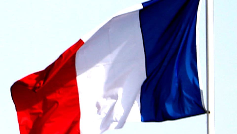 Die französische Flagge.