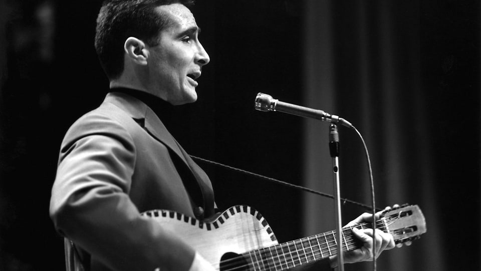 Freddy Quinn 1963 bei einem Auftritt in der Schweiz.