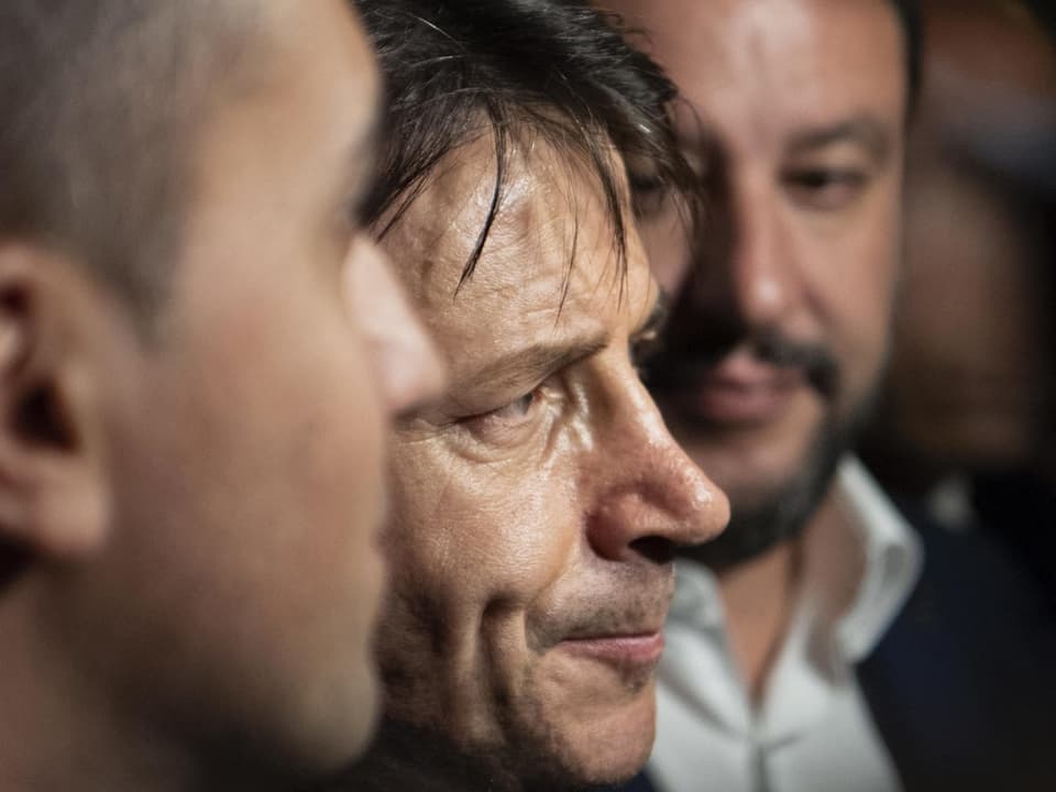 Di Maio, Conte und Salvini