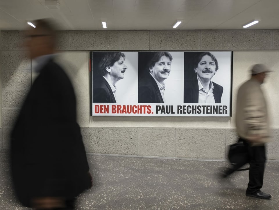 Plakat von Paul Rechsteiner im Ständerats-Wahlkampf 2019