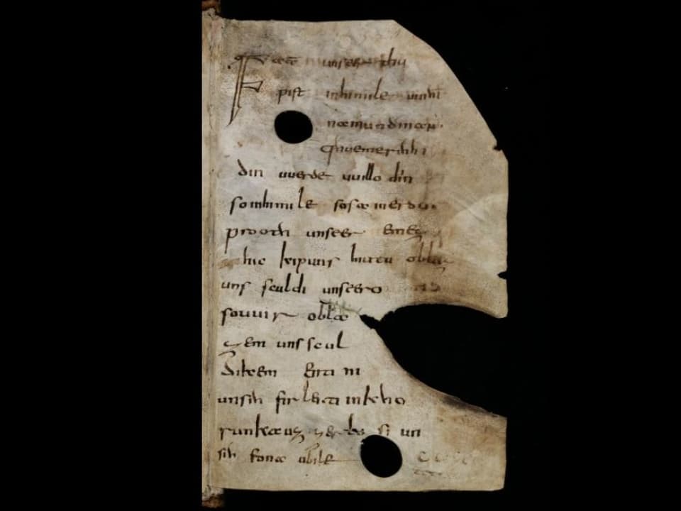 Pergament mit Handschrift