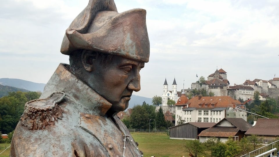 Statue von Napoleon in Aargau