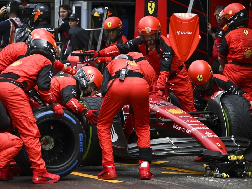 Boxenstopp von Ferrari