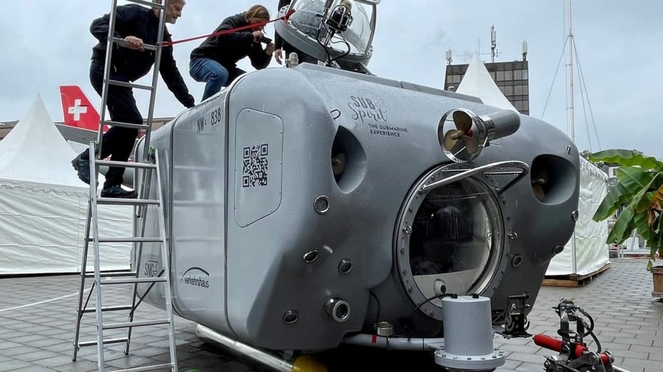 Das U-Boot für Passagierfahrten im Vierwaldstättersee.