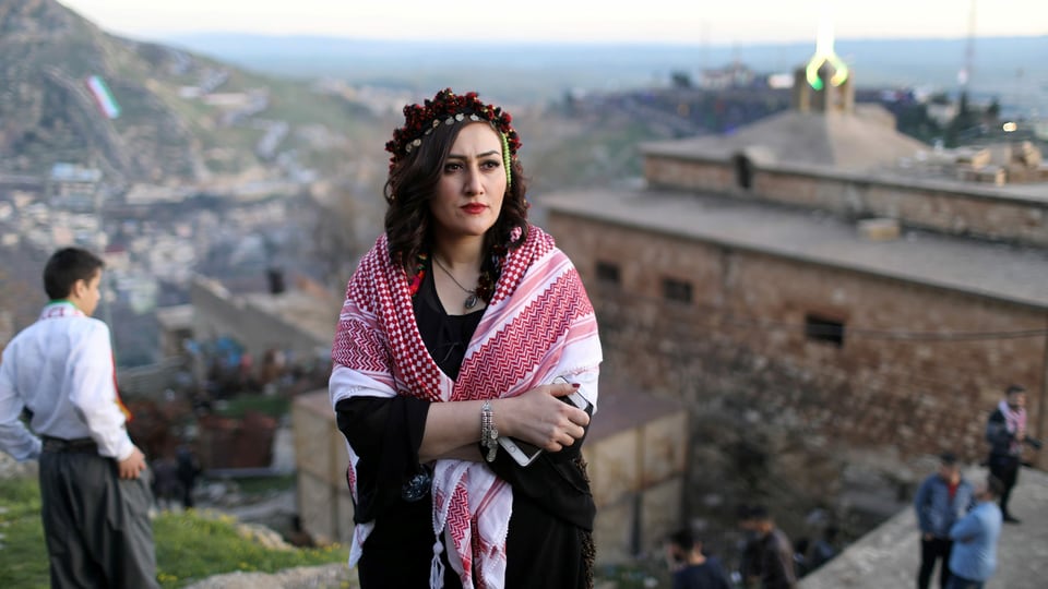 Kurden im Nordirak begehen das Nowruz-Fest