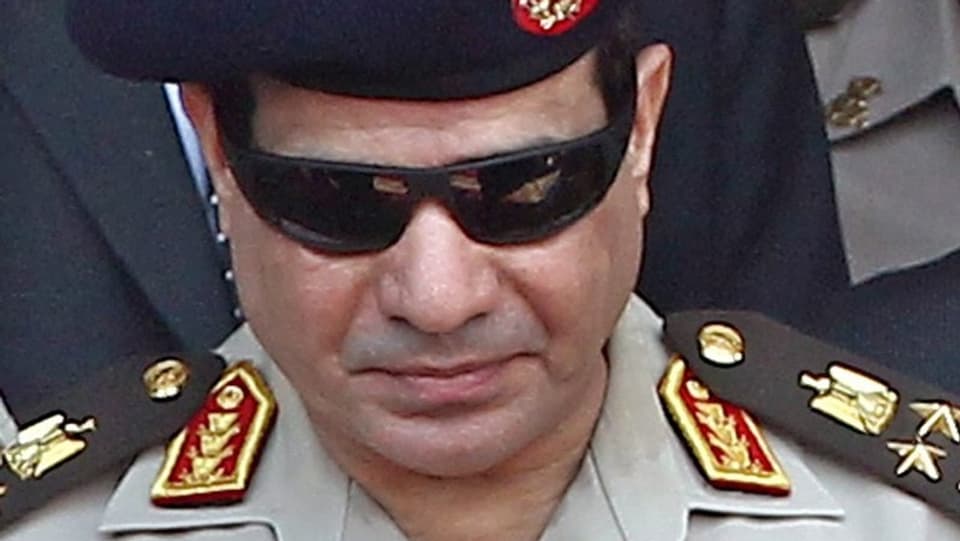 Porträt Militärchef General Abdel Fattah al-Sisi