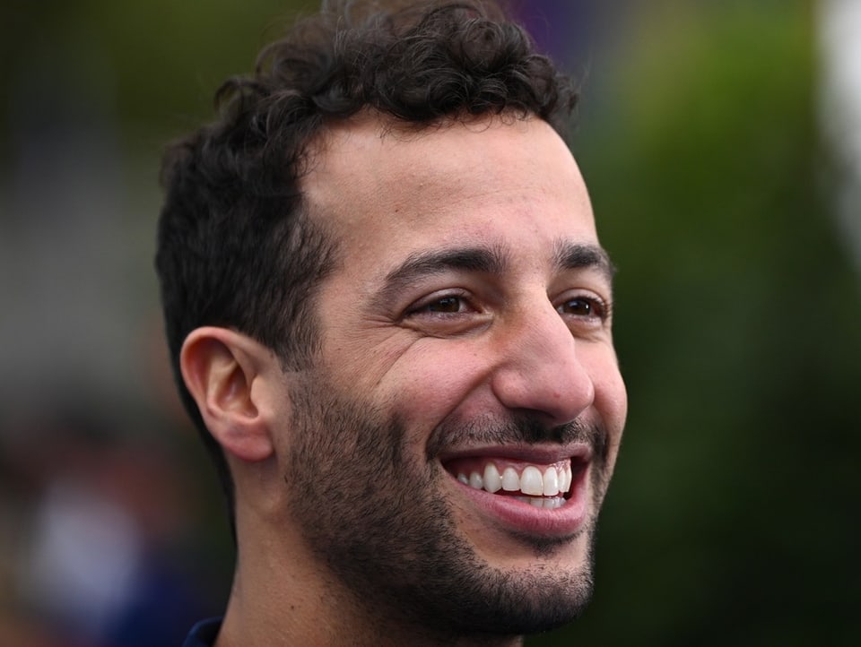 Ricciardo am Lachen.