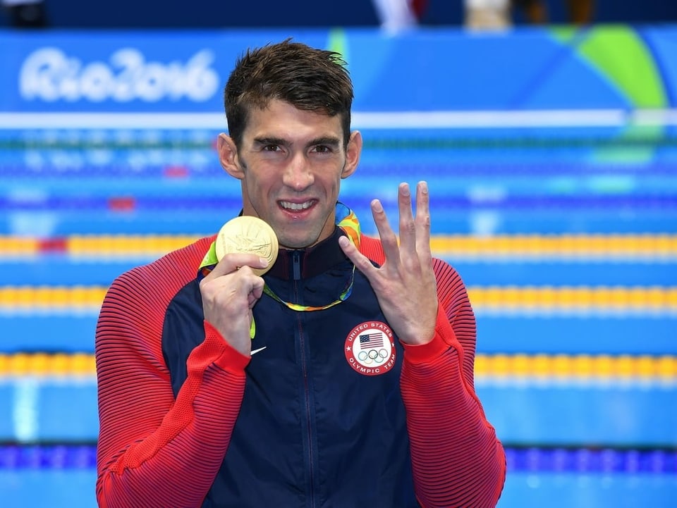Michael Phelps in Rio 2016.