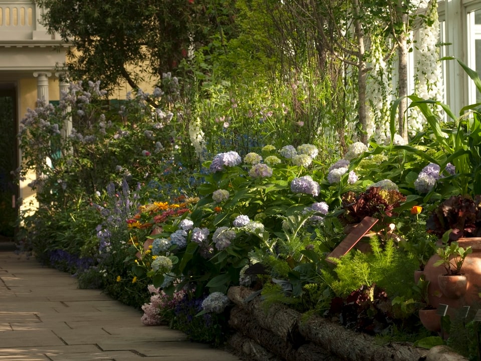 Der Garten von Emily Dickinson, nachempfunden vom Botanischen Garten in New York.