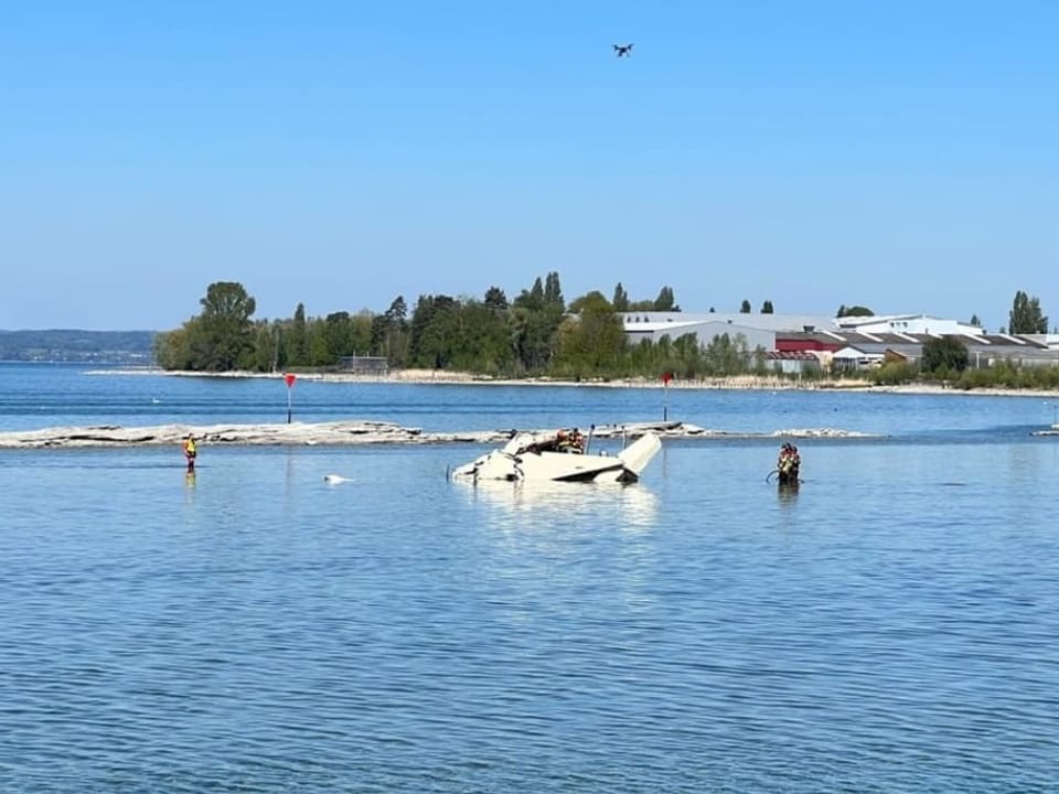 Abgestürztes Flugzeug liegt im Bodensee