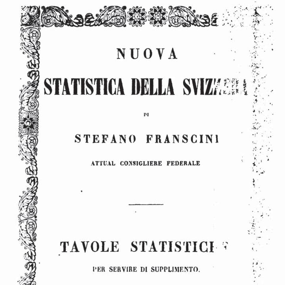 Statistica della Svizzera, Stefano Franscini