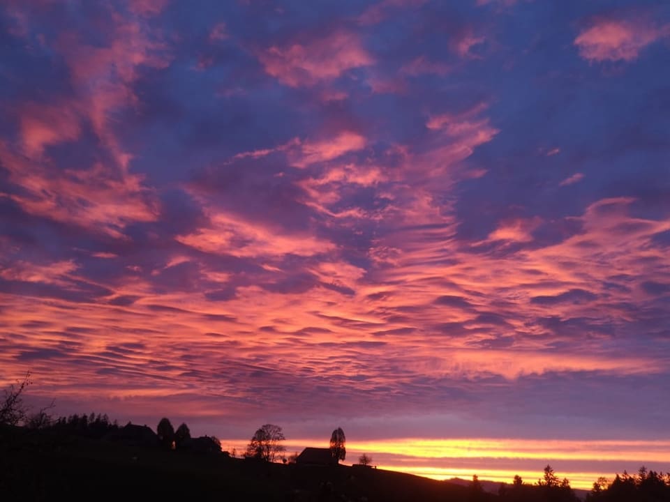 Sumiswald/BE Abendstimmung über Sumiswald