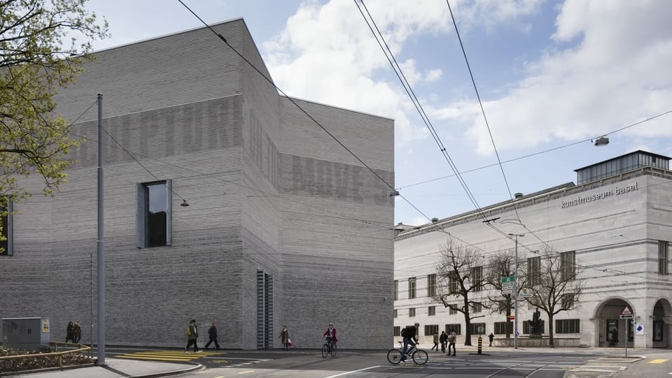 Hauptgebäude und Anbau des Kunstmuseums Basel von aussen