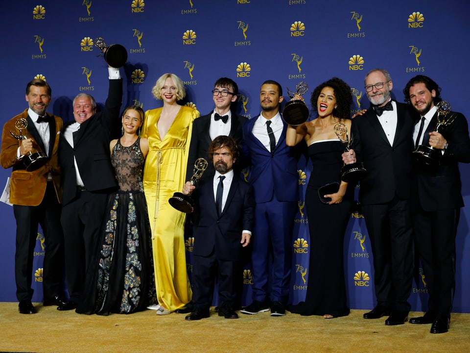 Der Cast von «Game of Thrones» mit ihren Emmys