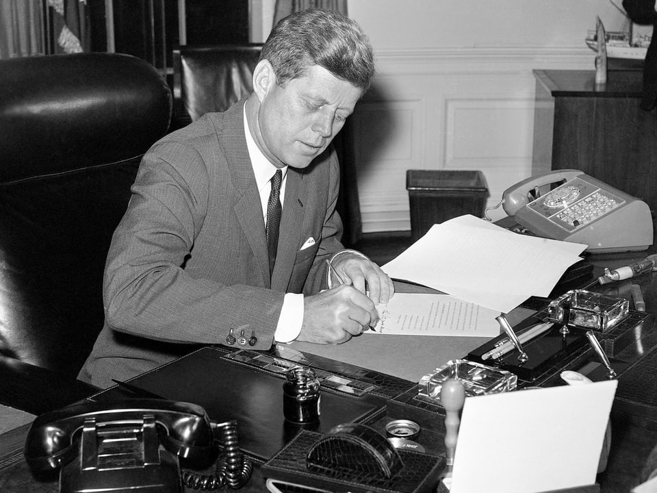 Kennedy während der Kubakrise.