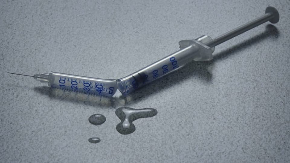 «Impfdurchbruch» Eine gebrochene Spritze