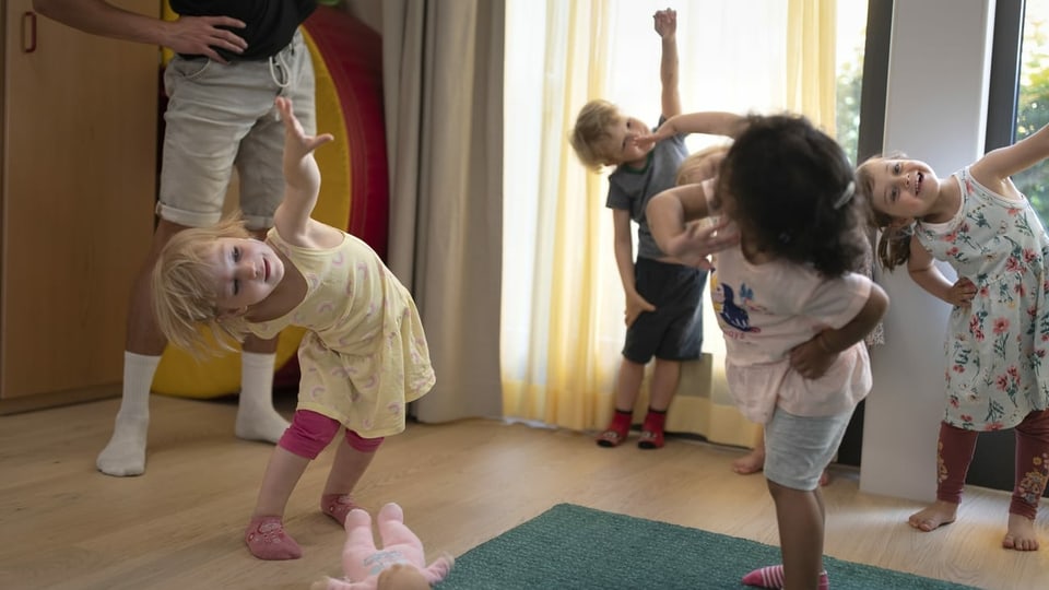 Ganz kleine Kinder sind von der Maskenfrage ausgenommen.