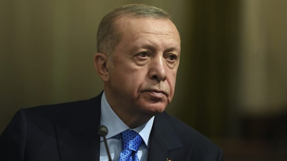Portrait of Turkish President Recep Tayyip Erdogan
