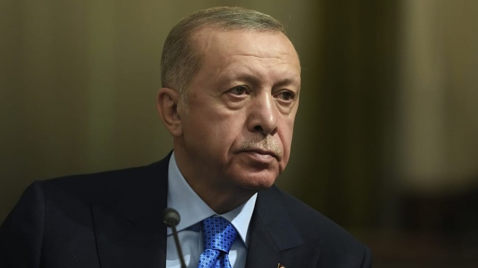 Porträt vom türkischen Präsidenten Recep Tayyip Erdogan